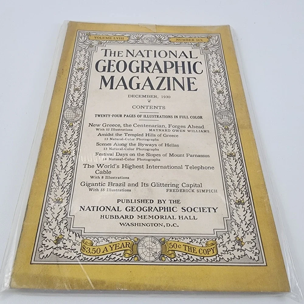 National Geographic Magazine December 1930‎ No  Insert